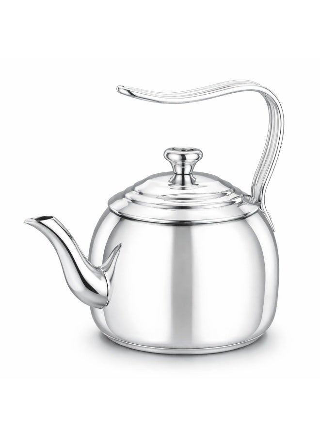 كوركماز ☕ إبريق شاي ستانلس ستيل فاخر من KORKMAZ – أناقة تدوم وجودة عريقة - Image 3